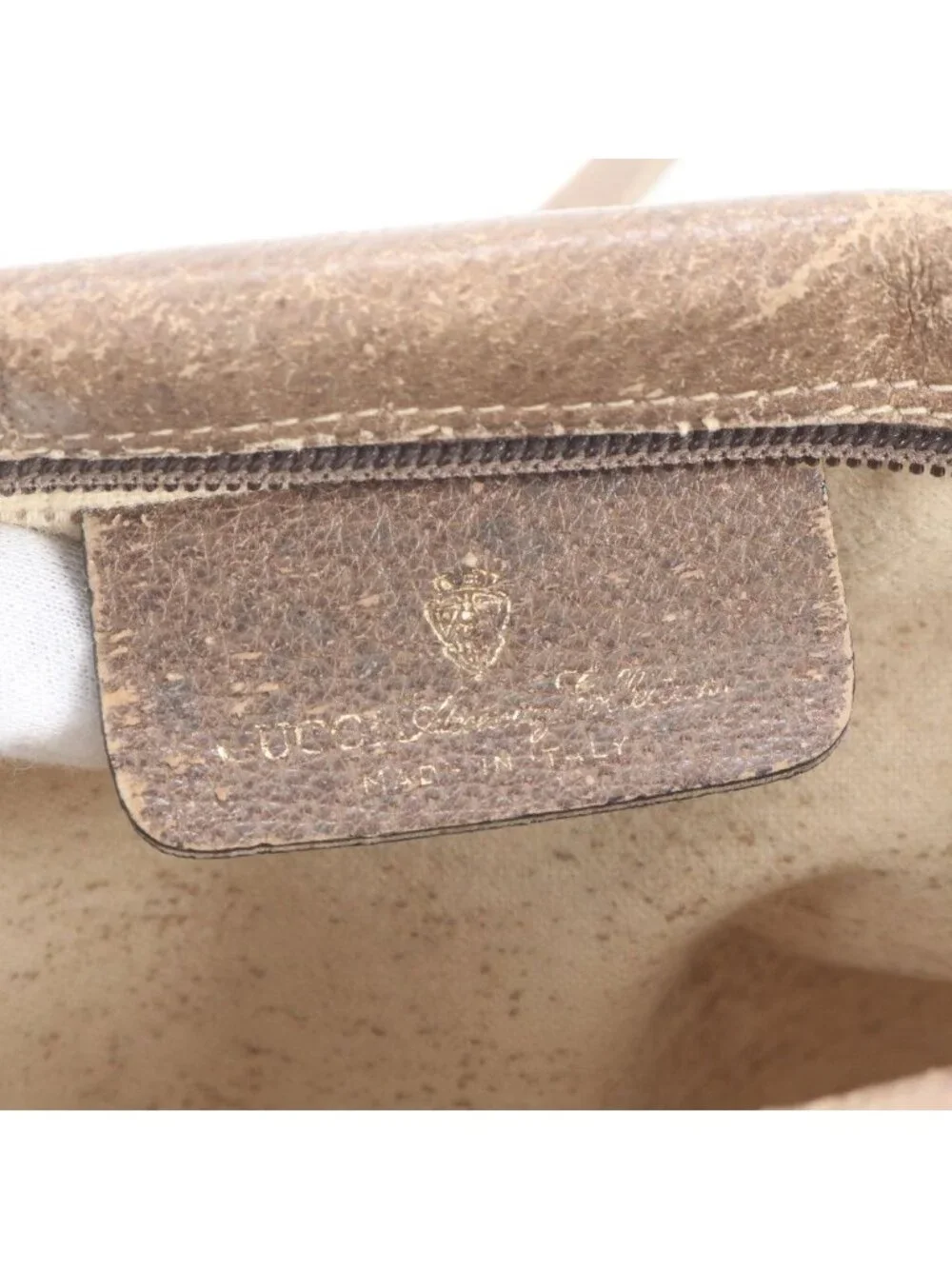 Gucci Vintage GG Supreme Sherry Line Leather Shoulder Bag